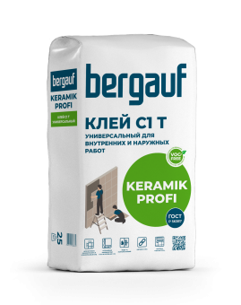 Клей усиленный для керамической плитки Bergauf Keramik Profi 25 кг/56